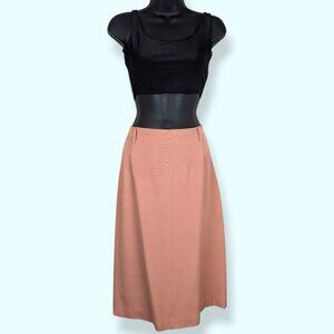 Vintage Talbots Peach Viscose Rayon Skirt